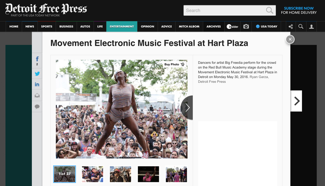 Movement Electronic Music Festival at Hart Plaza